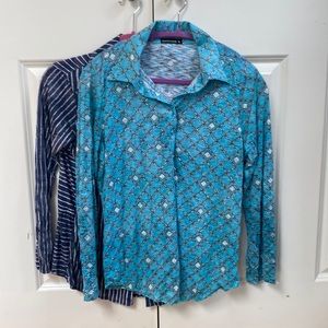 David Cline medium bottom down sequence detail soft shirt. Gently worn